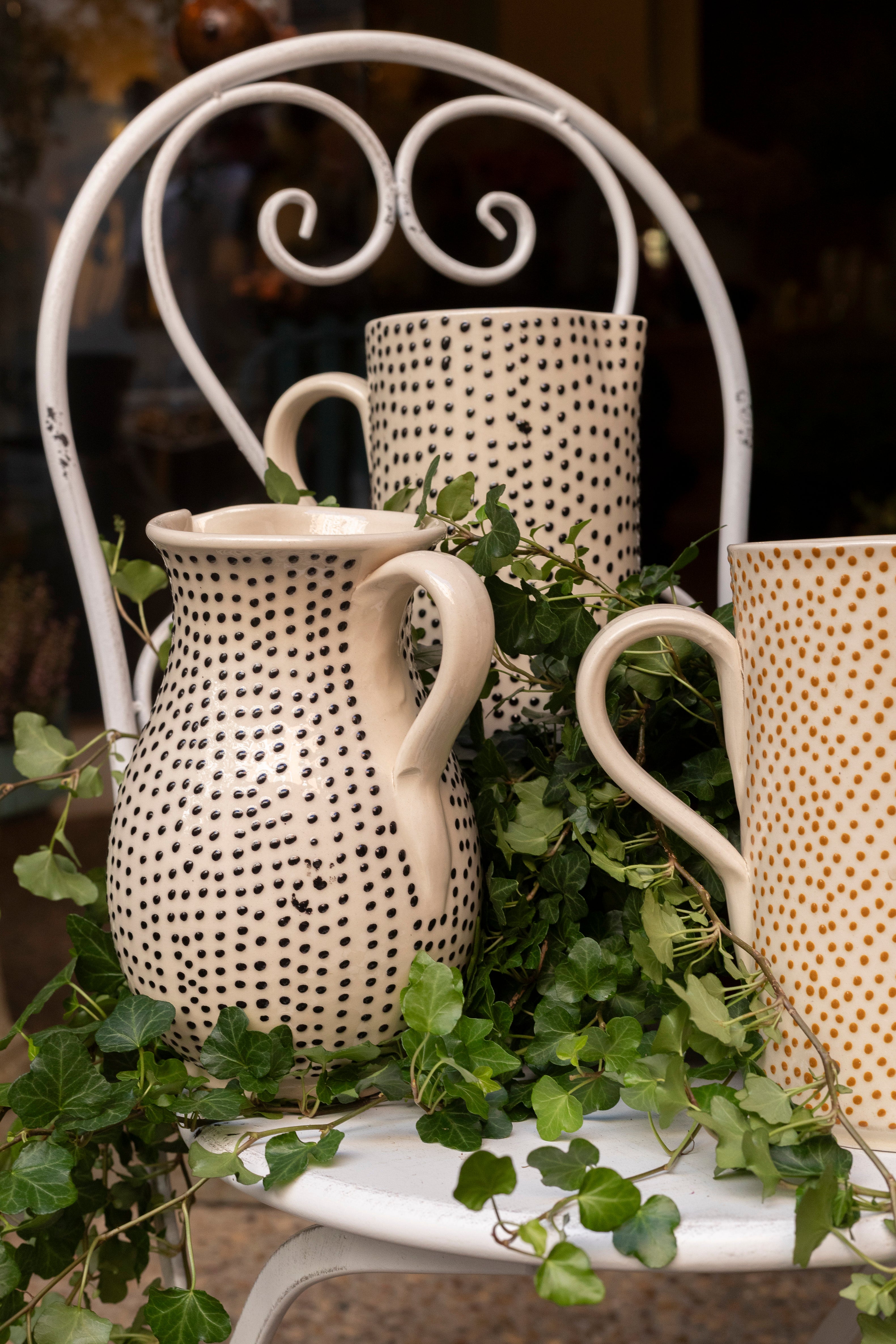 Jarras variadas sin flor