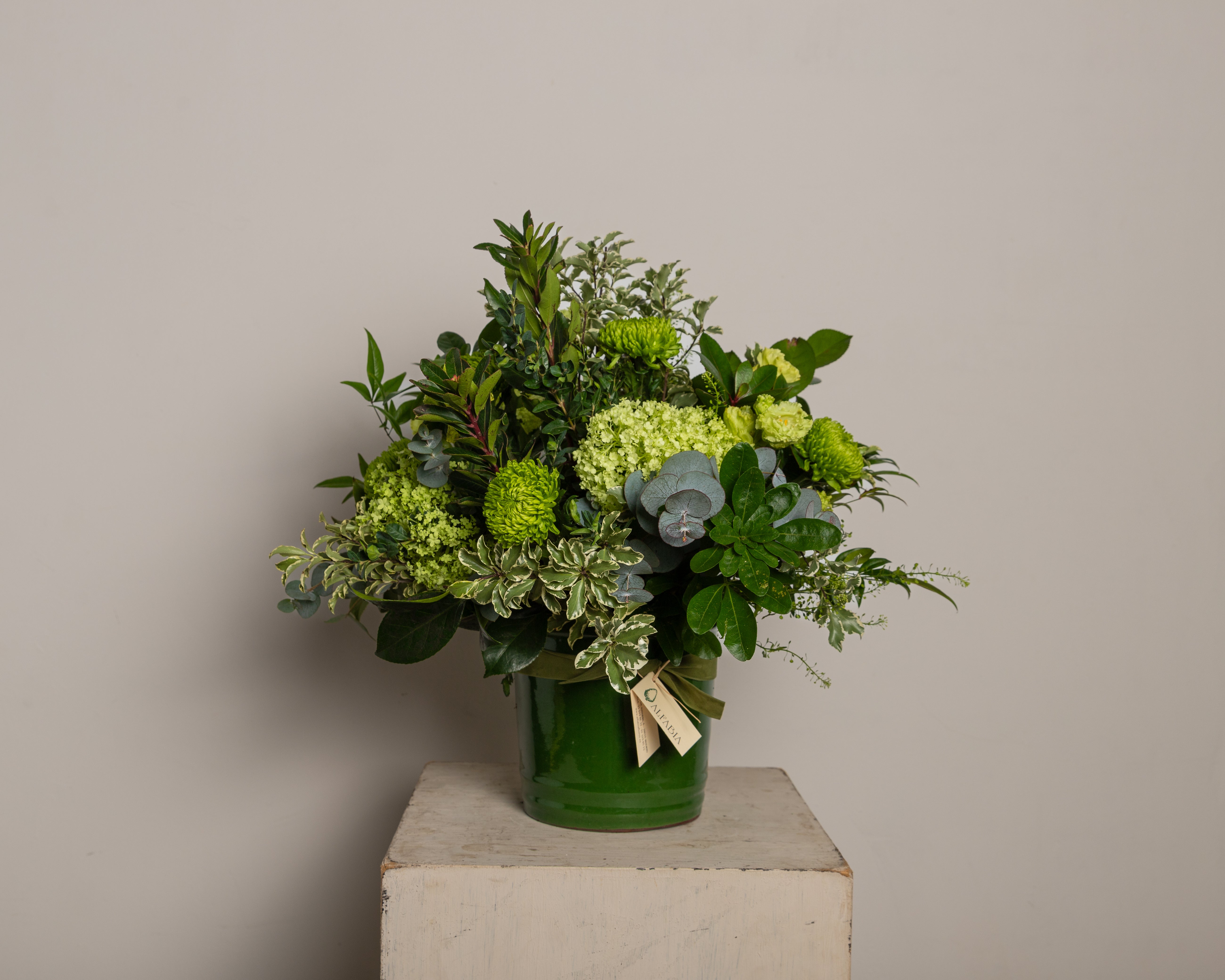 Flores en verde