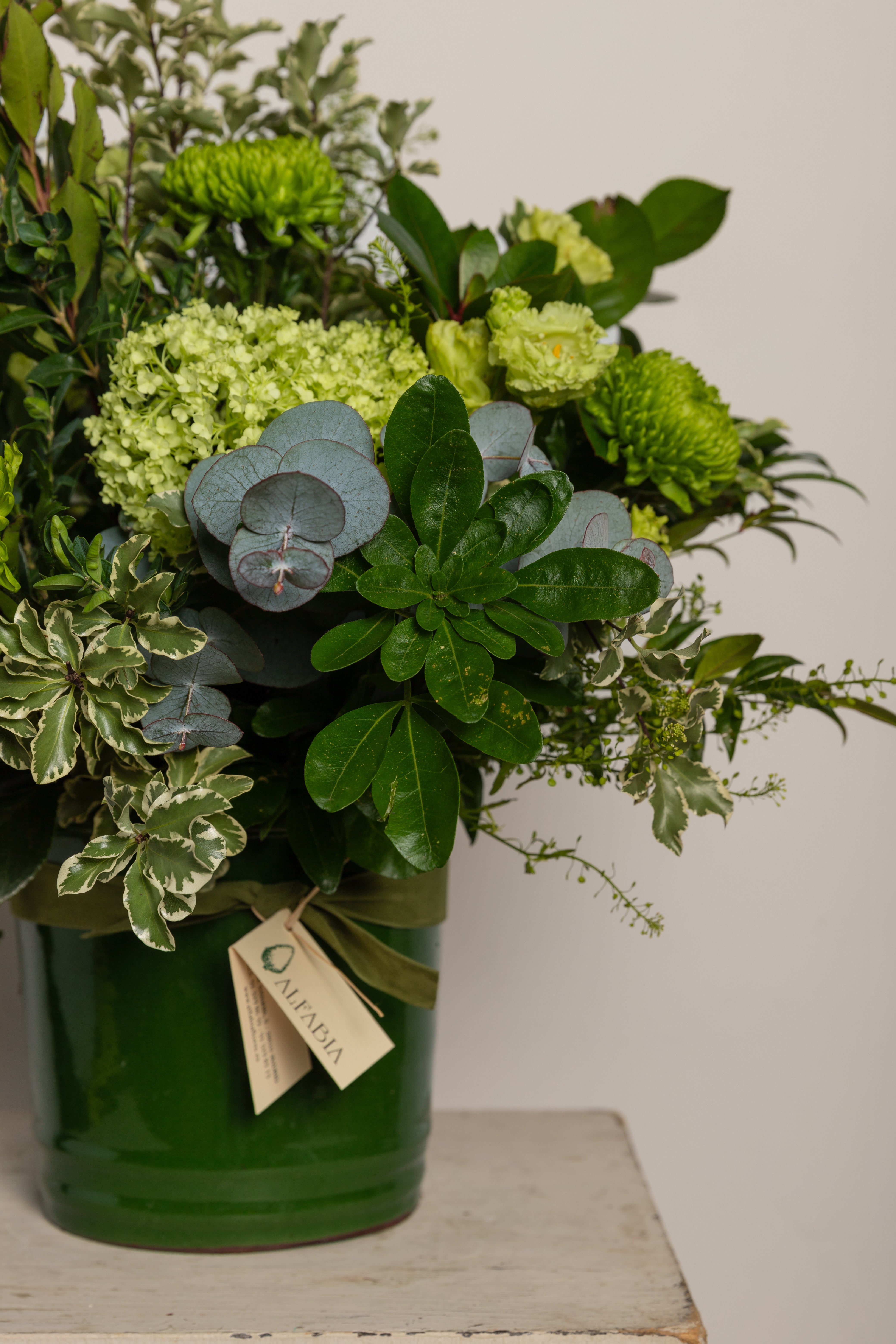 Flores en verde
