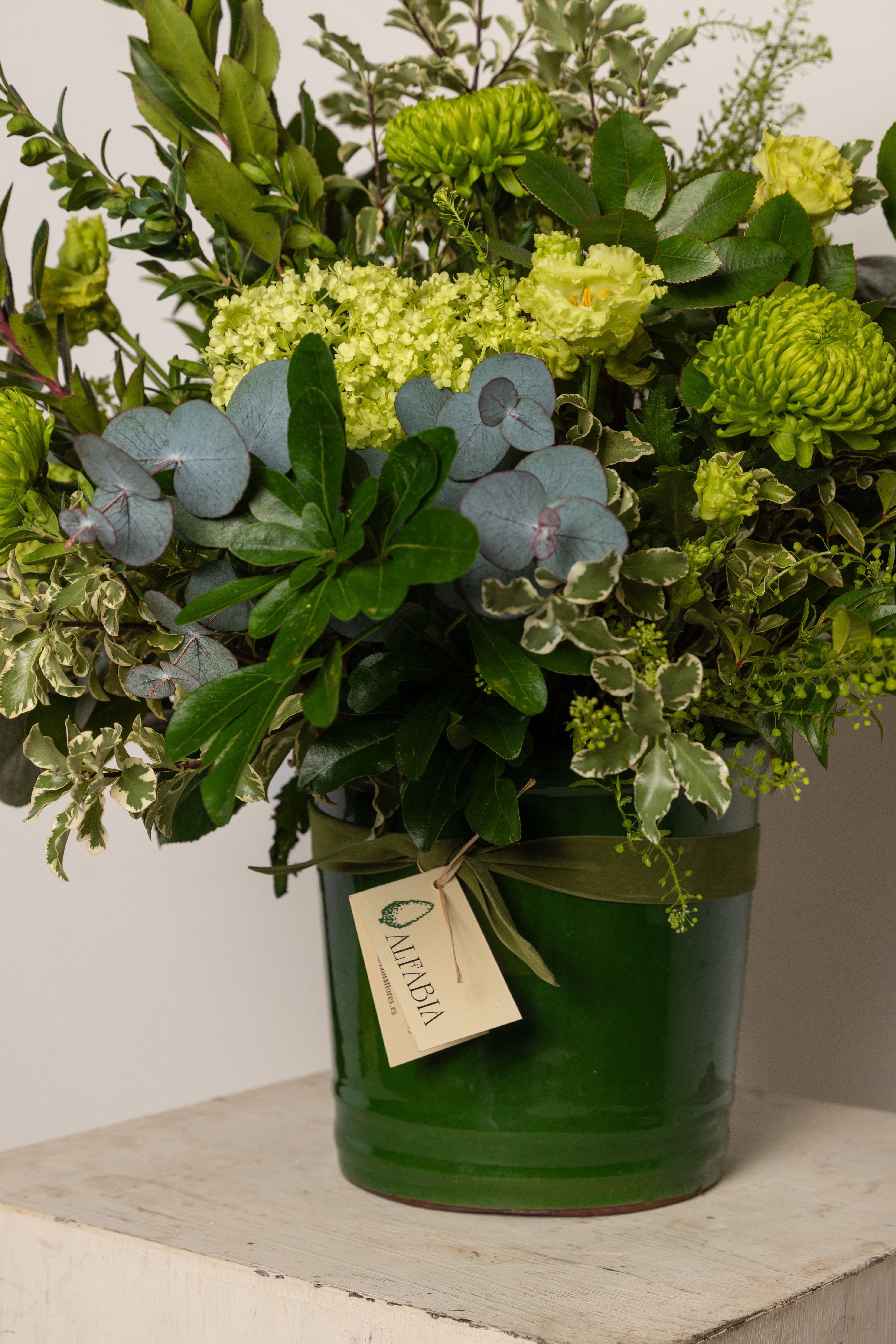 Flores en verde